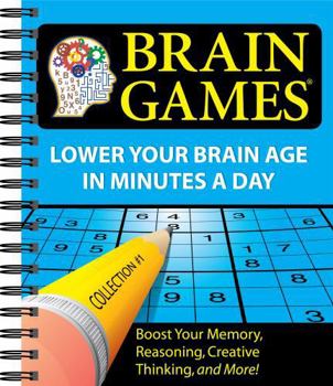 Spiral-bound Brain Games #1: Lower Your Brain Age in Minutes a Day (Variety Puzzles): Volume 1 Book