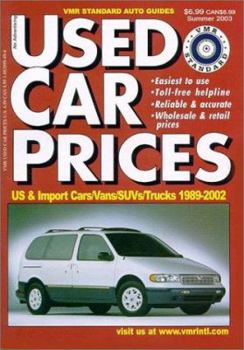 Paperback VMR Standard Used Car Prices: Summer 2003 Book