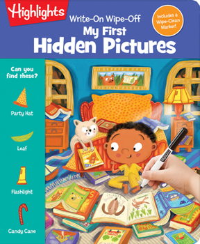 Spiral-bound Write-On Wipe-Off My First Hidden Pictures: Find Hidden Objects, Trace the ABCs and Wipe Clean, Dy Erase Activity Book for K Ids 3-6 Book