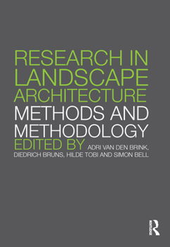 Hardcover Research in Landscape Architecture: Methods and Methodology Book