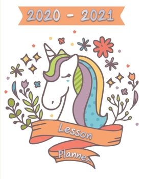 Paperback Lesson Planner 2020-2021: Year at a glance, Reading Log, Monthly, Weekly and Bullet Journal Planner (for Homeschooling, Parents and Teachers) - Book