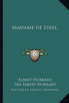 Paperback Madame de Stael Book
