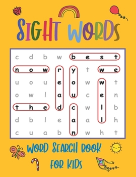 Paperback Sight Words Word Search Book for Kids: High Frequency Words Activity Book for Raising Confident Readers Book
