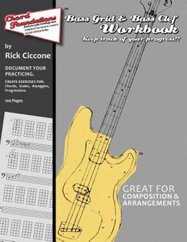 Paperback Bass Grid & Bass Clef Workbook: Workbook Book