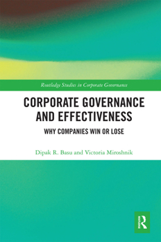 Paperback Corporate Governance and Effectiveness: Why Companies Win or Lose Book