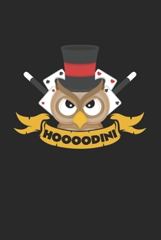 Paperback Hoooodini: 6x9 Magician - blank with numbers paper - notebook - notes Book