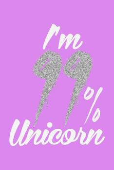Paperback I'm 99 Percent Unicorn: Mood Tracker Book