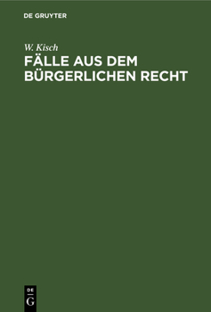 Hardcover Fälle Aus Dem Bürgerlichen Recht [German] Book