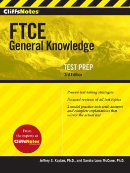 Paperback Cliffsnotes FTCE General Knowledge Test, 3rd Edition Book