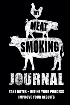 Paperback My Meat Smoking Journal: The Smoker's Must-Have Vintage Accessory for Every Barbecue Enthusiast - Take Notes, Refine Process, Improve Result - Book