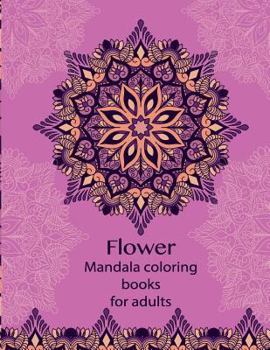 Paperback Flower Mandala Coloring Books for Adults: Design Beautiful Black Background Practicing Mindfulness and Relaxation 39 Design Inside Page Book