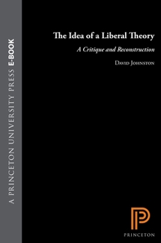 Paperback The Idea of a Liberal Theory: A Critique and Reconstruction Book
