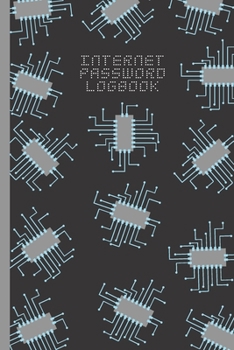 Paperback Internet Password Logbook: Organizer with Alphabetical Tabs (6" X 9") Book