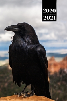 Raven Crow Corvus Bird Watching Week Planner Weekly Organizer Calendar 2020 / 2021 - Desert Landscape: Cute Wildlife Animal Pet Bullet Journal Notebook Diary in 6" x 9" Inch Pocket Size
