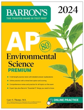 Paperback AP Environmental Science Premium, 2024: 5 Practice Tests + Comprehensive Review + Online Practice Book