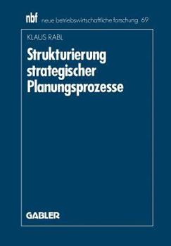 Paperback Strukturierung Strategischer Planungsprozesse [German] Book
