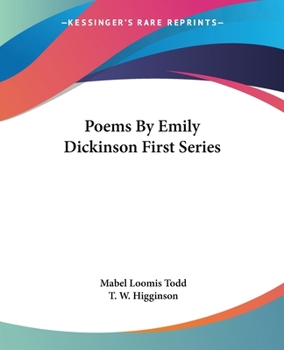 Paperback Poems By Emily Dickinson First Series Book