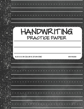 Paperback Handwriting Practice Paper: Dotted Mid-lines Uppercase and Lowercase Writing Sheets Notebook For Kids (Kindergarten To 3rd Grade Students) Book