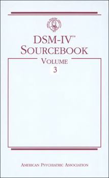 Paperback Dsm-Iv(r) Sourcebook, Volume 3 Book