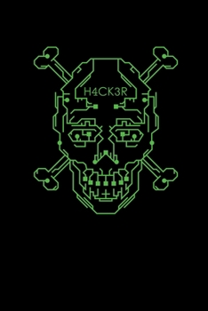 Paperback Hacker Skull Bones: Computer Nerd Tech Book