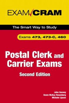 Paperback Postal Clerk and Carrier Exam Cram (473, 473-C, 460) Book