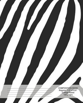 Paperback Composition Book: Zebra Pattern Book