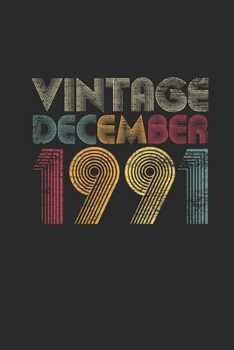 Vintage December 1991: Dotted Bullet Notebook – 28 years old Birthday Gift or 28th Anniversary Gift Idea