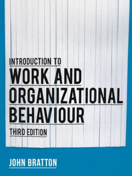 Paperback Introduction to Work and Organizational Behaviour Book
