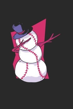 Paperback Christmas dabbing Baseball Snowman Notebook: Notebook / 6x9 Zoll / 120 ruled Pages Book