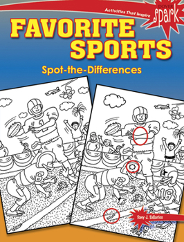 Paperback Spark Favorite Sports Spot-The-Differences Book