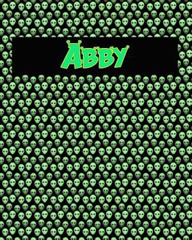 Paperback 120 Page Handwriting Practice Book with Green Alien Cover Abby: Primary Grades Handwriting Book