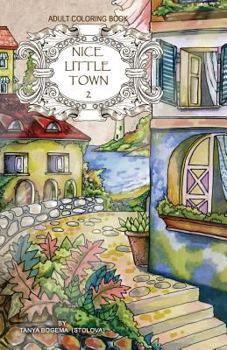 Paperback Adult coloring book: Nice Little Town Book