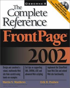 Paperback FrontPage 2002: The Complete Reference [With CDROM] Book