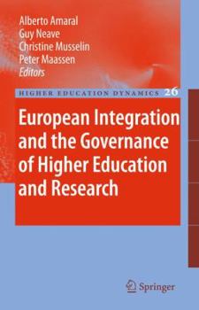 Hardcover European Integration and the Governance of Higher Education and Research Book