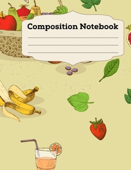 Paperback Composition Notebook: Wide Ruled Lined Paper Notebook Journal, Large (8.5 x 11 inches) - 100 Pages Book