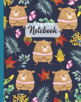 Notebook: Marmot - Animals Diary / Notes / Track / Log / Journal , Book Gifts For Women Men Kids Teens Girls Boys Friends 8x10" 110 Pages