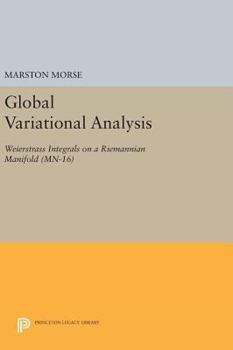 Hardcover Global Variational Analysis: Weierstrass Integrals on a Riemannian Manifold Book