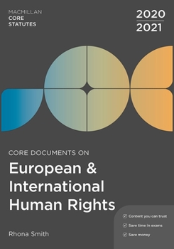 Paperback Core Documents on European and International Human Rights 2020-21 Book