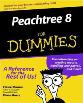 Paperback Peachtree 8 for Dummies Book