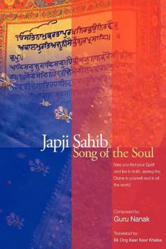 Hardcover Japji Sahib: The Song of the Soul Book