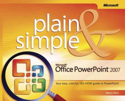 Paperback Microsoft Office PowerPoint 2007 Plain & Simple Book