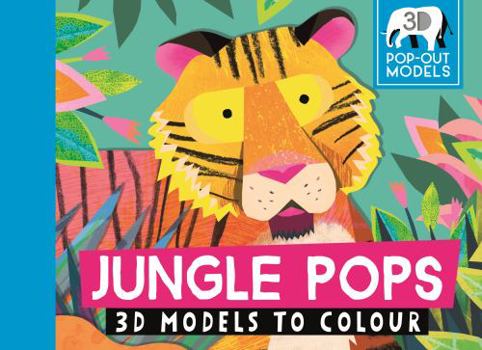 Paperback Jungle Pops: 3D Models to Colour Book