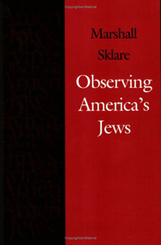 Hardcover Observing America's Jews Book