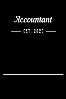 Paperback Accountant EST. 2020: Blank Lined Notebook Journal Book