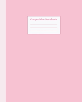 Paperback Sakura Pink Composition Notebook: WIDE Ruled, 110 pages - Stylish and Classic Journal and Notebook (7.5 x 9.25 in) Book