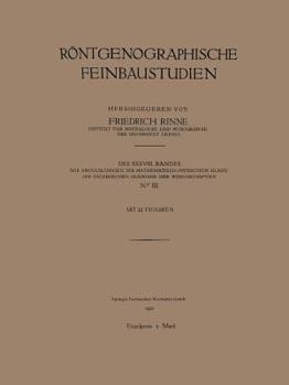 Paperback Röntgenographische Feinbaustudien [German] Book