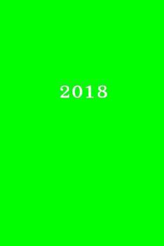 Paperback 2018: Calendrier/Agenda: 1 semaine sur 2 pages, Format 6" x 9" (15.24 x 22.86 cm), Couverture vert [French] Book