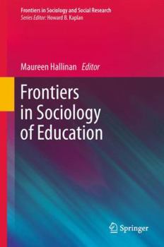 Hardcover Frontiers in Sociology of Education Book