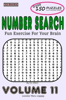 Paperback Number Search Volume 11: Fun Exercise For Your Brain Book