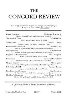 Paperback The Concord Review: Volume 23, Number Two, Winter 2012 Book